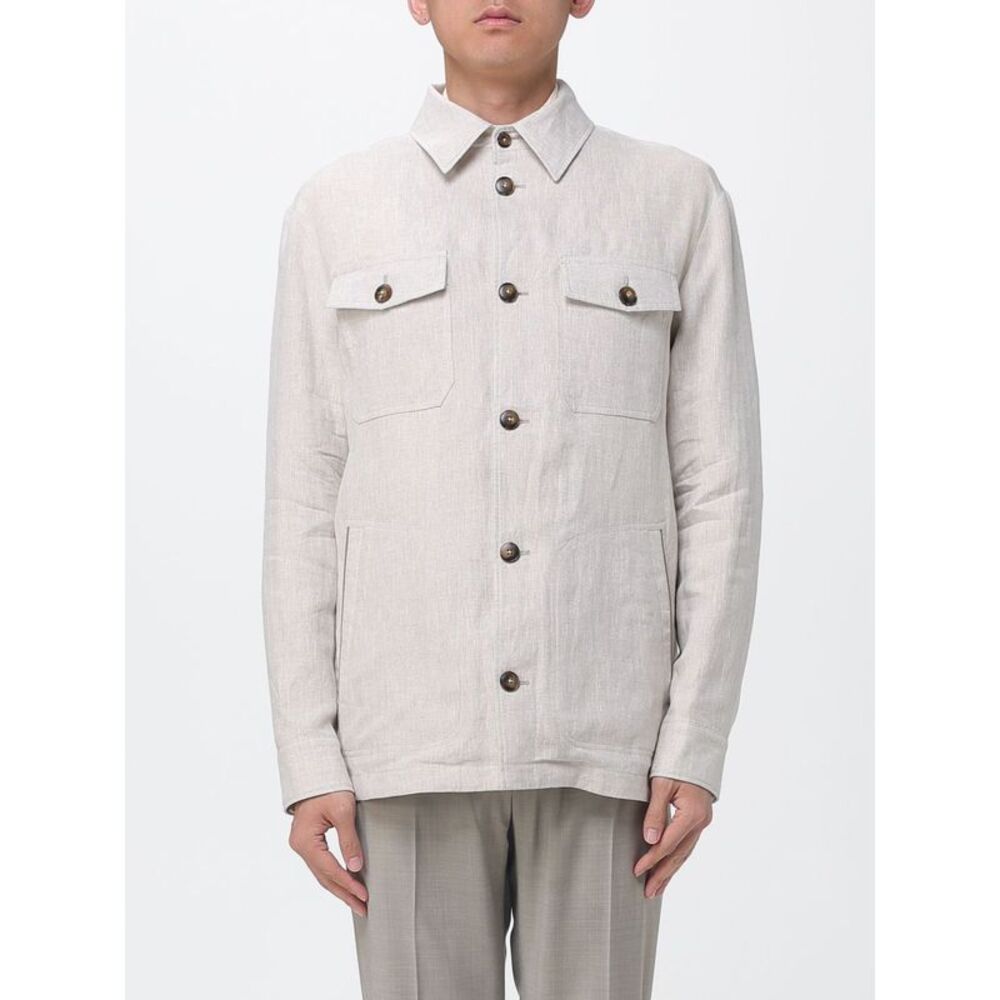 Canali Jacket Men Beige